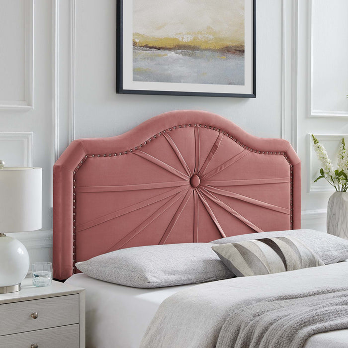 Kristin Pleated Performance Velvet King/California King Headboard