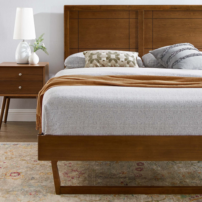 Marlee Queen Wood Platform Bed With Angular Frame