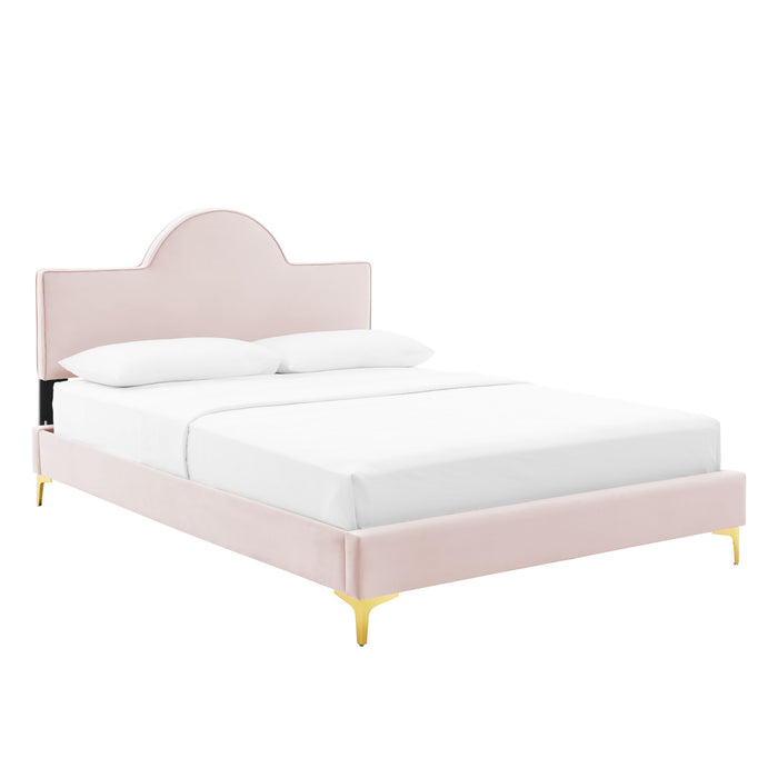 Sunny Performance Velvet Queen Bed