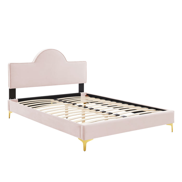 Sunny Performance Velvet Queen Bed