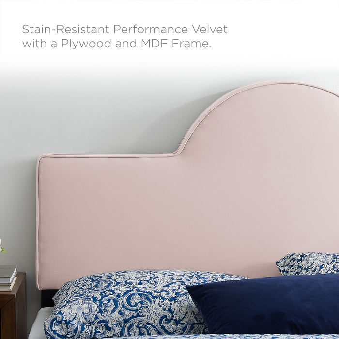 Sunny Performance Velvet Queen Bed