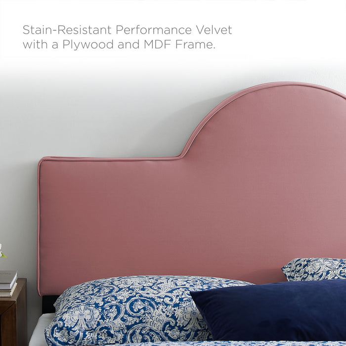 Soleil Performance Velvet Queen Bed