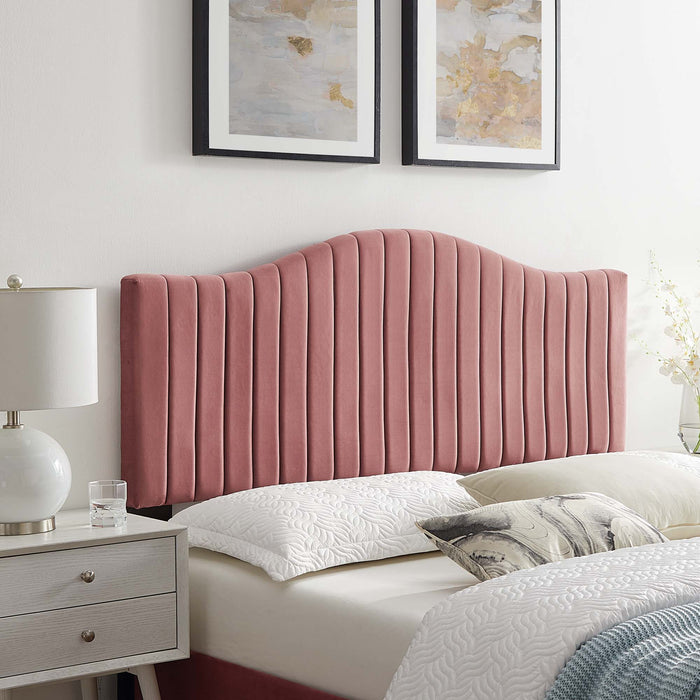 Brielle Channel Tufted Performance Velvet Twin Headboard