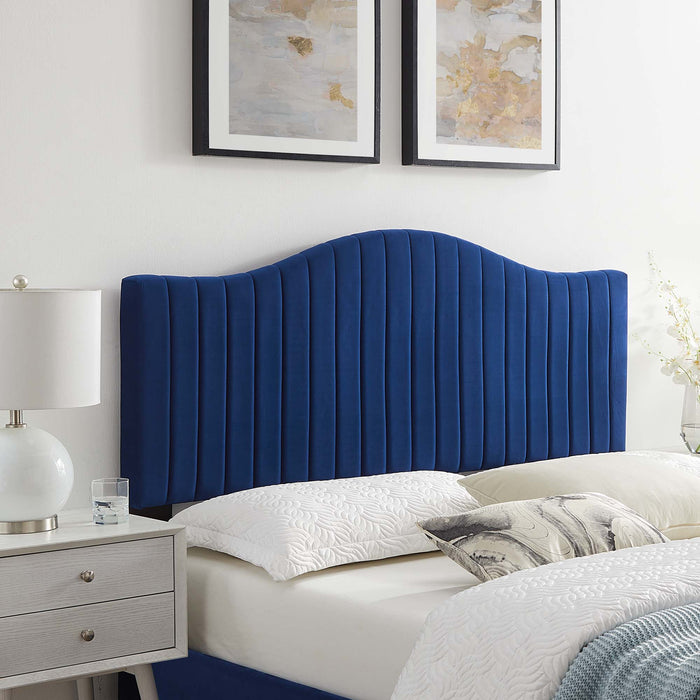 Brielle Channel Tufted Performance Velvet Twin Headboard