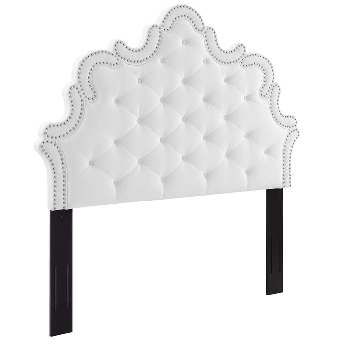 Arabella Button-Tufted Performance Velvet King/California King Headboard