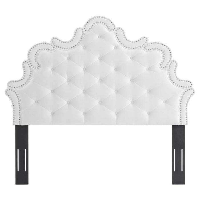 Arabella Button-Tufted Performance Velvet King/California King Headboard