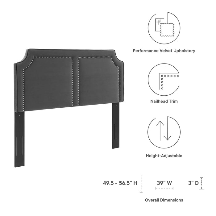 Cynthia Performance Velvet Twin Headboard