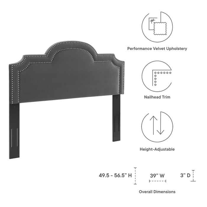 Belinda Performance Velvet Twin Headboard