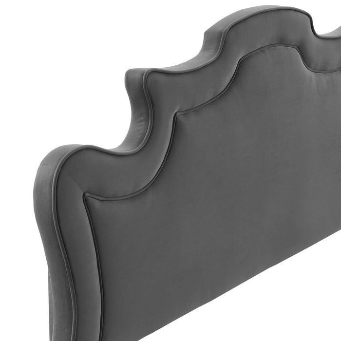 Evangeline Performance Velvet Full/Queen Headboard