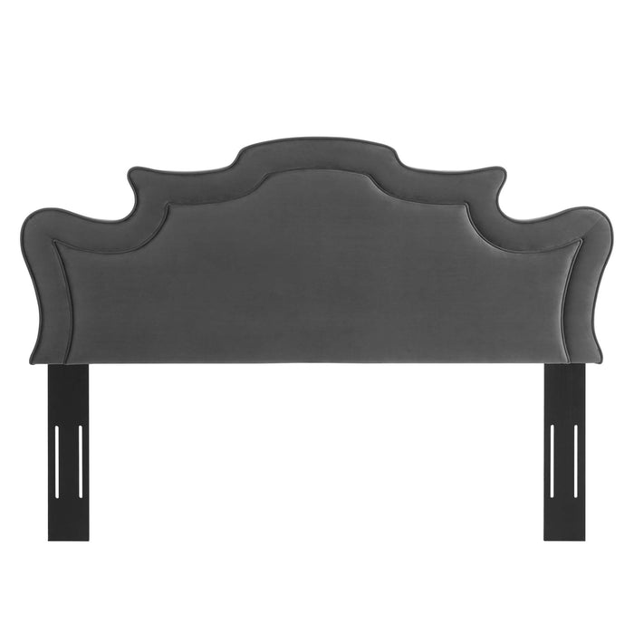 Evangeline Performance Velvet Full/Queen Headboard