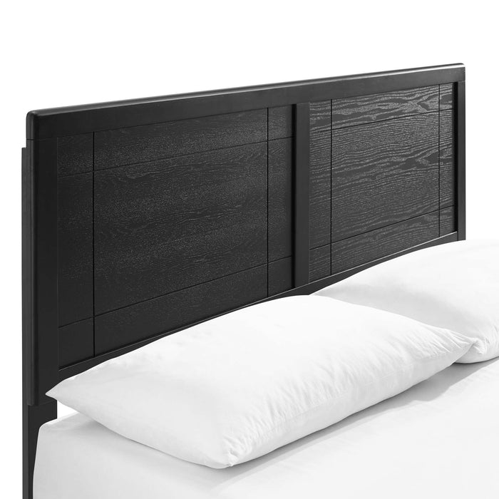 Marlee Full Wood Platform Bed With Splayed Legs