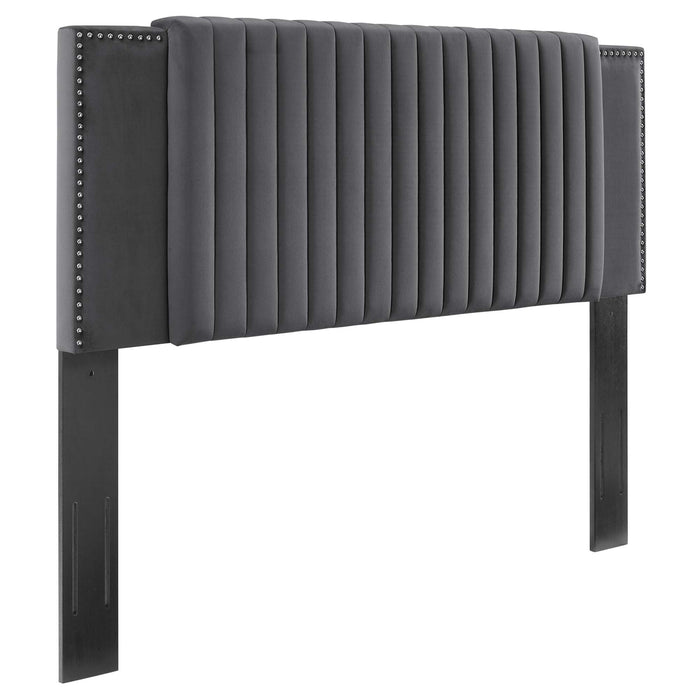 Felicity Channel Tufted Performance Velvet Twin Headboard