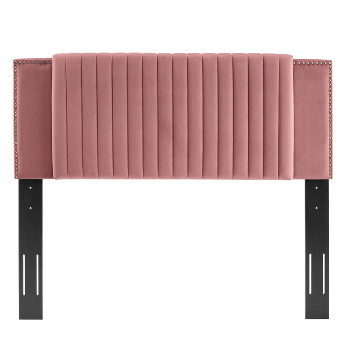 Felicity Channel Tufted Performance Velvet Twin Headboard