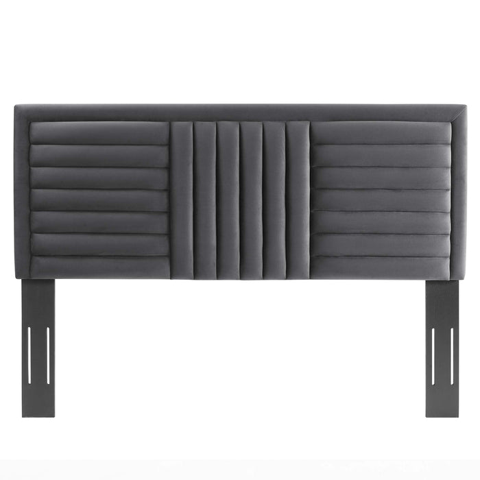 Believe Channel Tufted Performance Velvet Twin Headboard