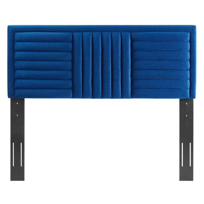 Believe Channel Tufted Performance Velvet Twin Headboard