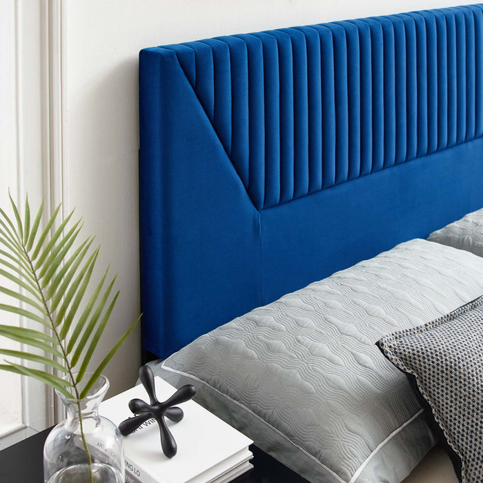 Patience Channel Tufted Performance Velvet Twin Headboard