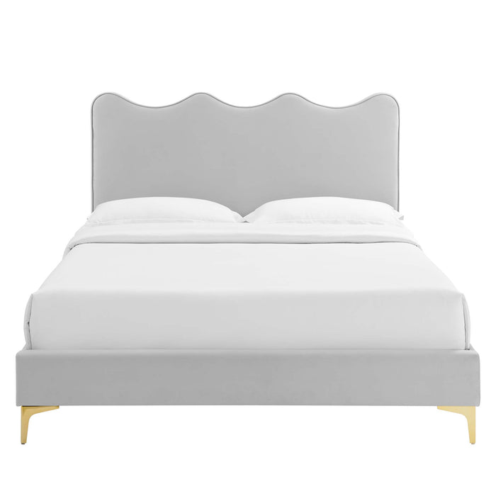 Current Performance Velvet Full Platform Bed