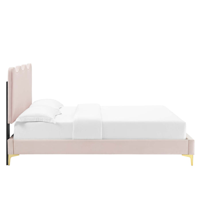 Current Performance Velvet Full Platform Bed