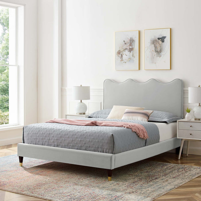 Current Performance Velvet Full Platform Bed