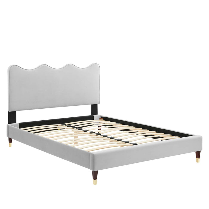 Current Performance Velvet Full Platform Bed