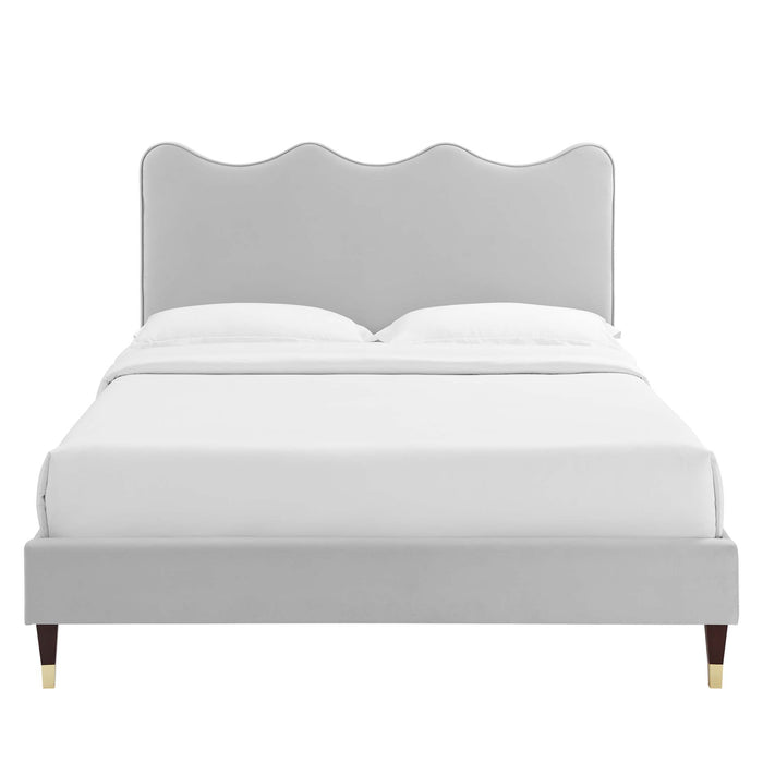 Current Performance Velvet Full Platform Bed