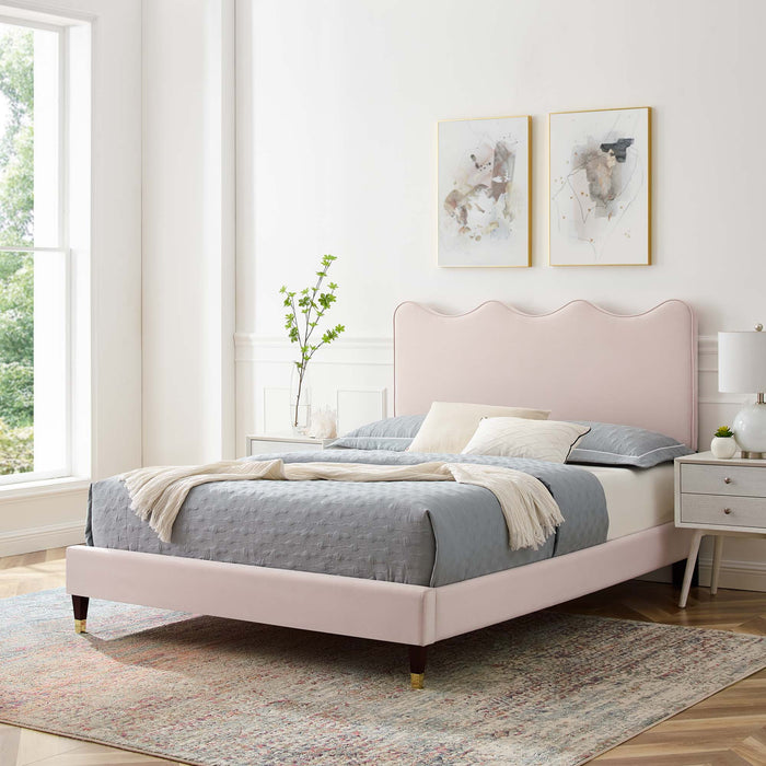 Current Performance Velvet Full Platform Bed