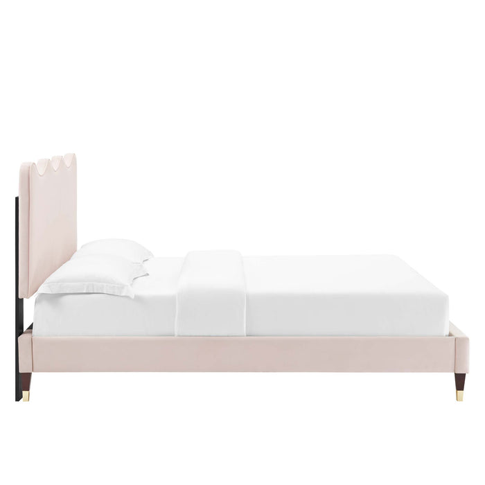 Current Performance Velvet Full Platform Bed