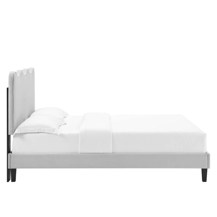 Current Performance Velvet Full Platform Bed