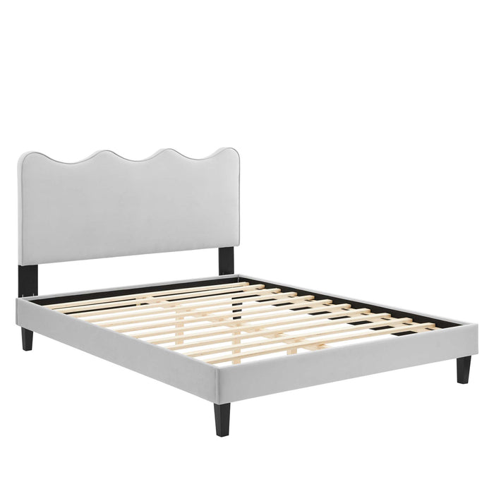 Current Performance Velvet Full Platform Bed