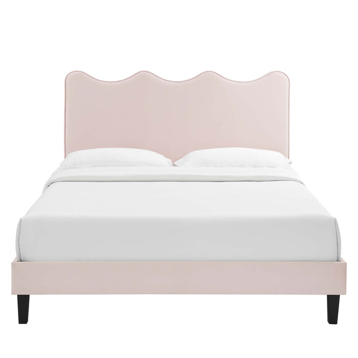 Current Performance Velvet Full Platform Bed