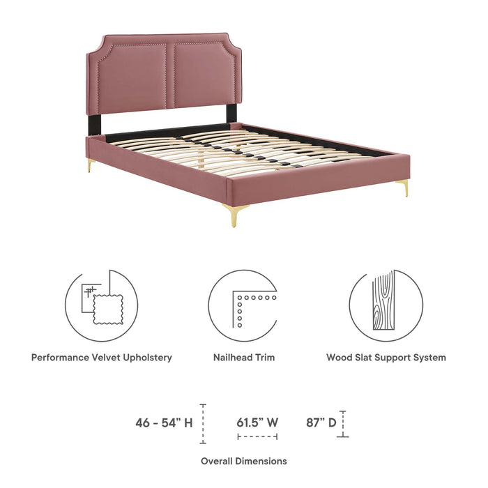 Novi Performance Velvet Twin Bed