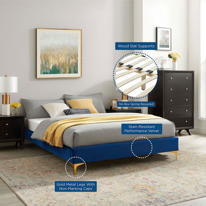 Novi Performance Velvet Twin Bed