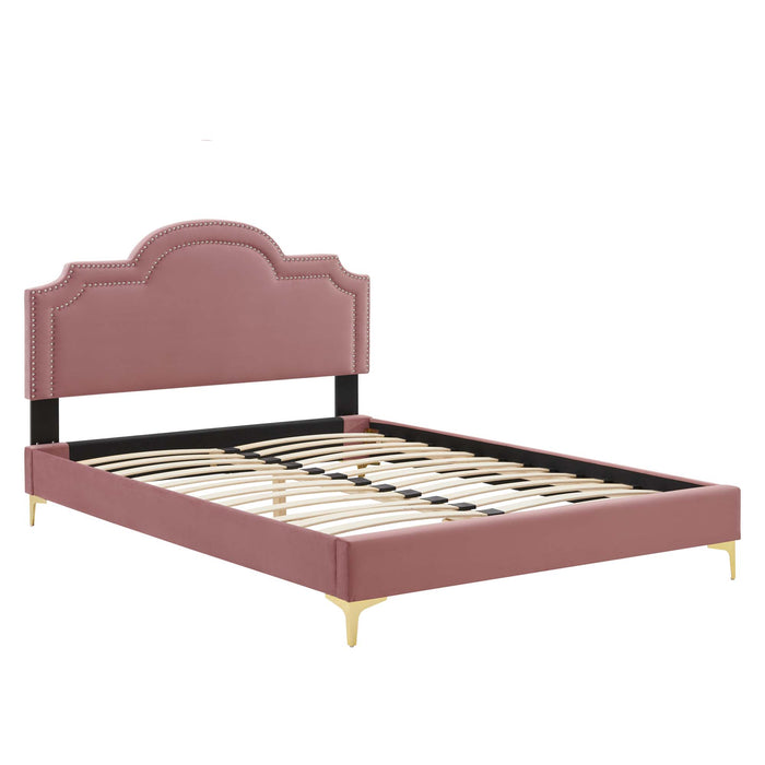 Aviana Performance Velvet Twin Bed