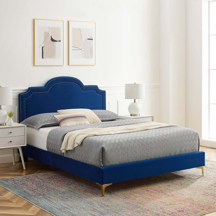 Aviana Performance Velvet Twin Bed