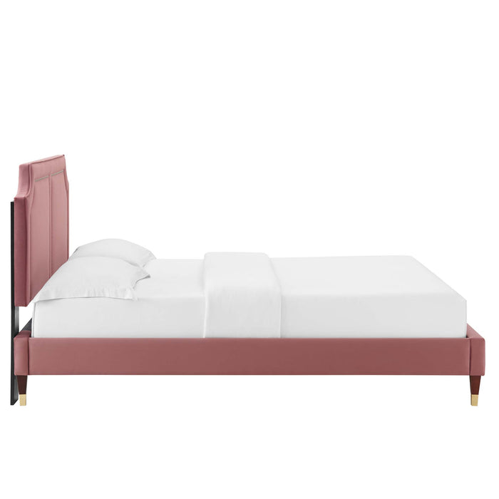 Novi Performance Velvet Twin Bed