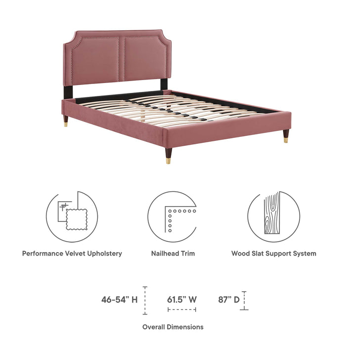 Novi Performance Velvet Twin Bed