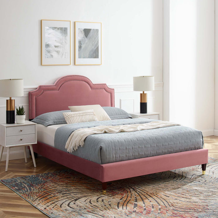 Aviana Performance Velvet Twin Bed