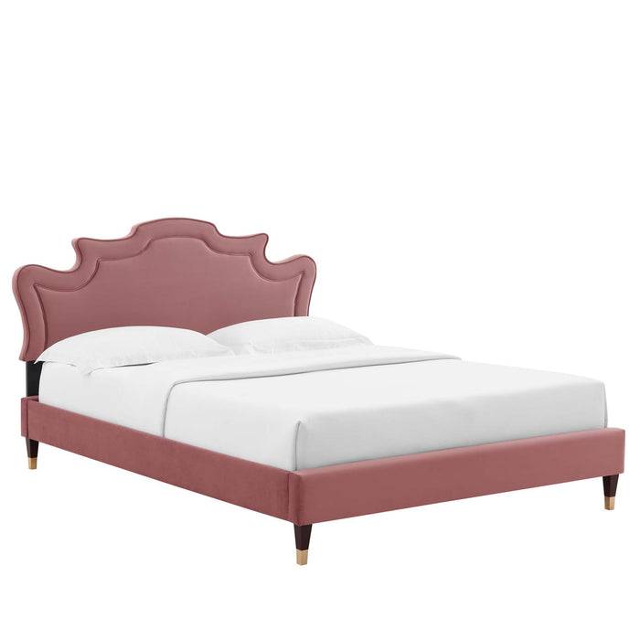 Neena Performance Velvet Twin Bed