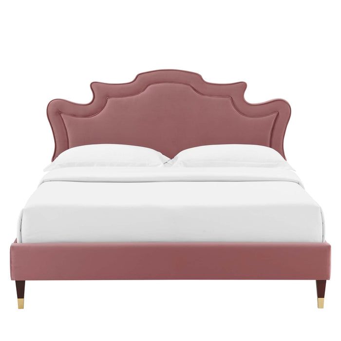 Neena Performance Velvet Twin Bed