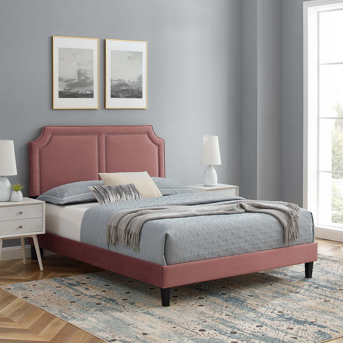 Novi Performance Velvet Twin Bed