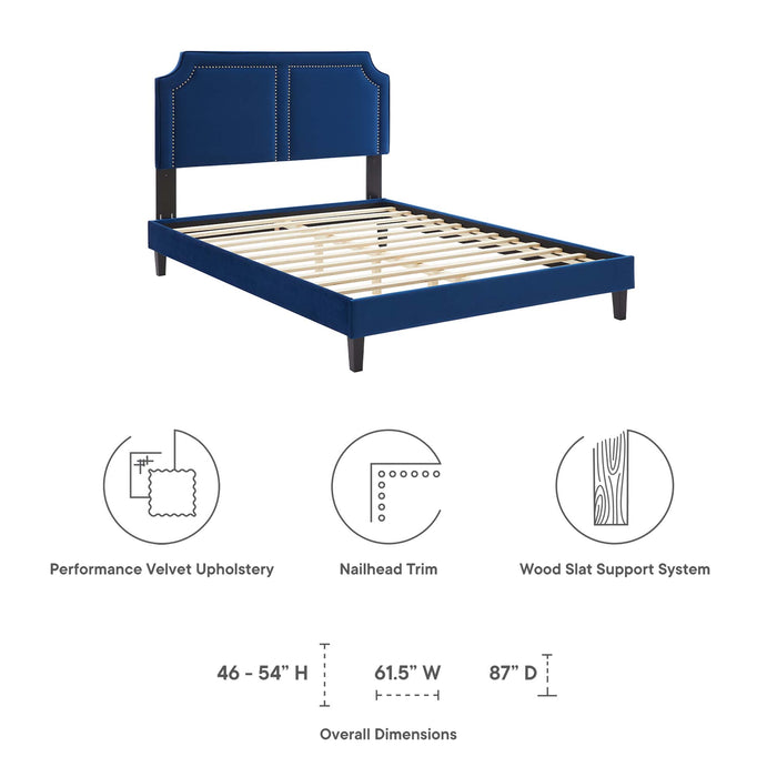 Novi Performance Velvet Twin Bed