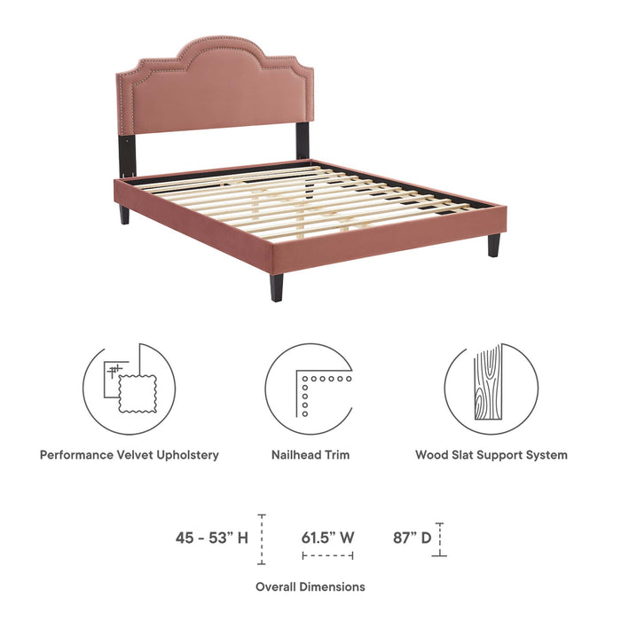 Aviana Performance Velvet Twin Bed