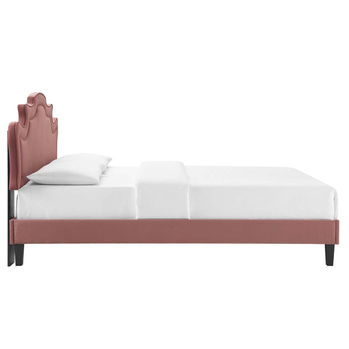 Neena Performance Velvet Twin Bed