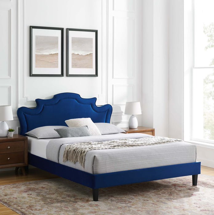 Neena Performance Velvet Twin Bed