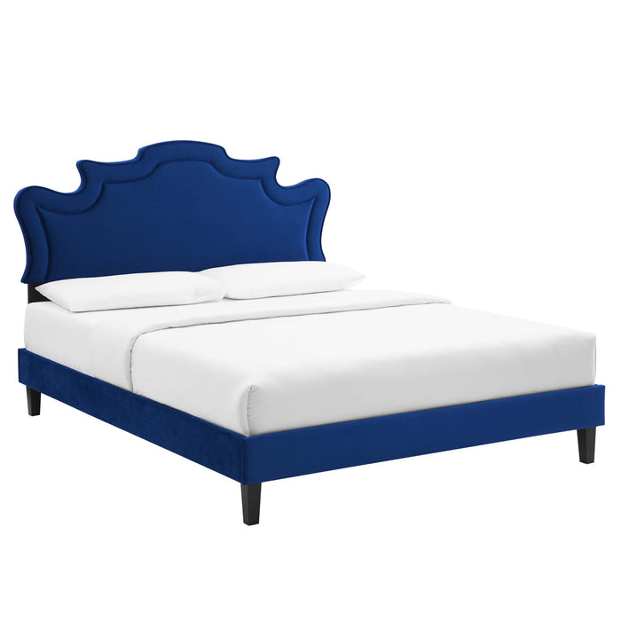 Neena Performance Velvet Twin Bed