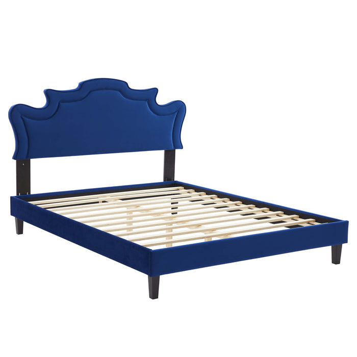 Neena Performance Velvet Twin Bed