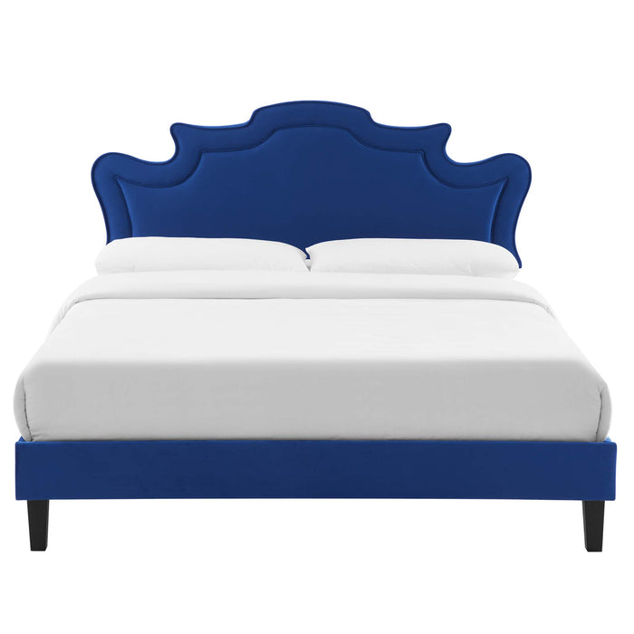 Neena Performance Velvet Twin Bed