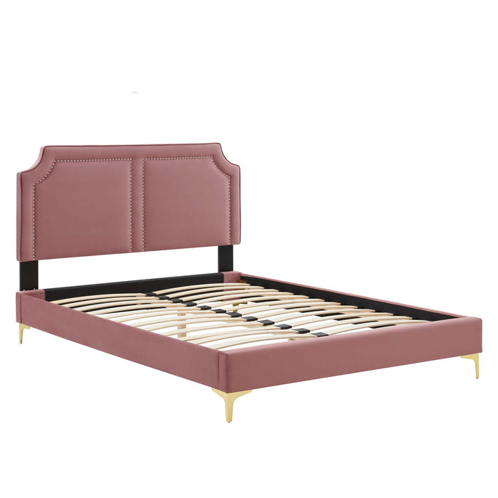 Novi Performance Velvet Queen Bed