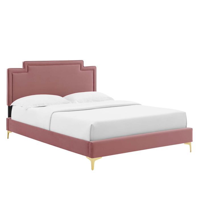 Liva Performance Velvet Queen Bed