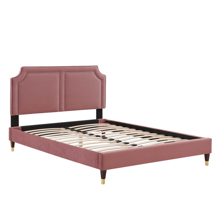 Novi Performance Velvet Queen Bed